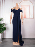 European and american  sexy evening dresses cross-border e-commerce african  bridesmaid wedding slip dresses