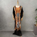 supply summerloose black hot diamond long dress elegantwork clothingdress special price