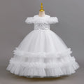 New wholesale girl's dress, fluffy wedding dress, princess dress, flower girl dress, piano recital dress, kids dress