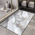 marble pattern diatom mud floor mat for home bathroom door absorbent mat non-slip mat bathroom quick-drying foot mat
