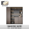 1.6m file cabinet + light strip dark gray