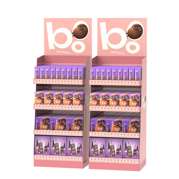 Metal Snack Display Rack Biscuits Snack Potato Chips Candy Rack Multi-layer Snack Rack Customized Display Rack Customized