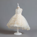 Amazon's new kids dress with trailing butterfly flower princess dress for female flower girl classyelegant piano performance dress
