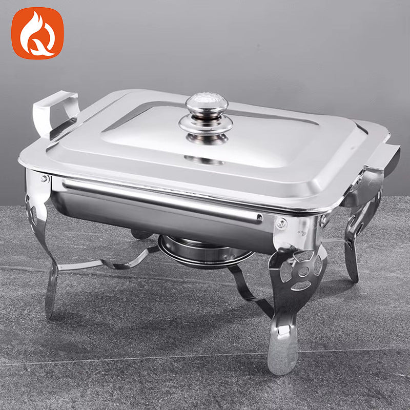 Manufacturer stainless steel dining stove detachable buffet stove grilled fish plate hotel restaurant food heating alcohol stove cross-border