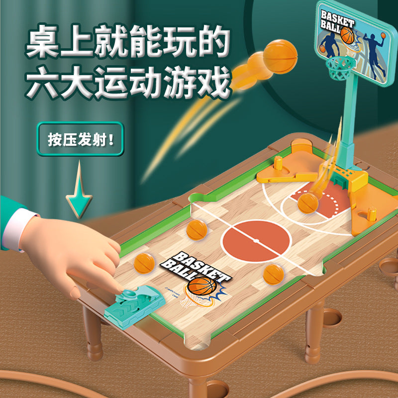 six-in-one billiards multi-functional game table indoor kids battle toys tabletop game table wholesale dropshipping