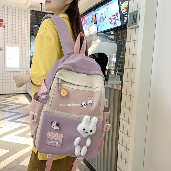 Wholesale new high school students large-capacity schoolbags, junior high school girls, college students, primary school students Korean version backpack