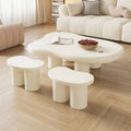 Scandinavian modern casual cloud coffee table living room for home small apartment special-shaped tea table cream style popular tableaccessible luxury