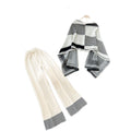 Fashionable casualsuit women's easiest for match bottom mid-collar knitting shirt women's sweater shawl scarf outwearloose pants
