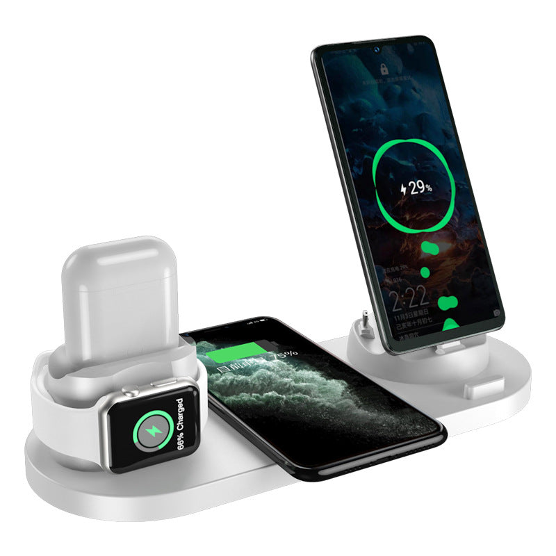 new arrival multifunctional six-in-one wireless charger suitable for headphones and watches fast charging wireless charger