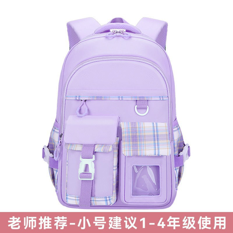 New lightweight school backpack for elementary school students - perfect for girls in grades 1-6. designed for children's spinal protection and reduced burden