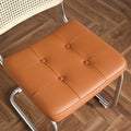 Wabi-sabi style dining chair with backrest, casualfor home study bedroom dressing chair, coffee shop tea room guest rope solid wood chair