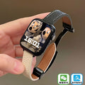 Huaqiangbei smartwatch for women - nfc, heart rate monitoring, bluetooth calling, magnetic leather strap, couple's sports band