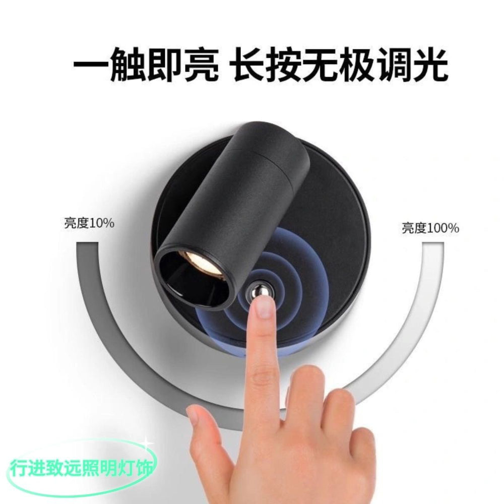 Bedside lamp reading lamp bedroom wiring-free wiring photo wall lamp eye protection wireless magnetic wall lamp charging spotlight