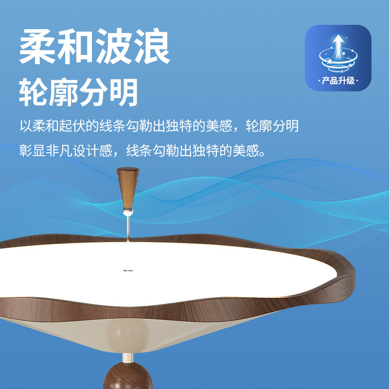 Wind chime chandelier French medieval style high-end atmosphere creative dining room light 2025 new walnut pattern restaurant