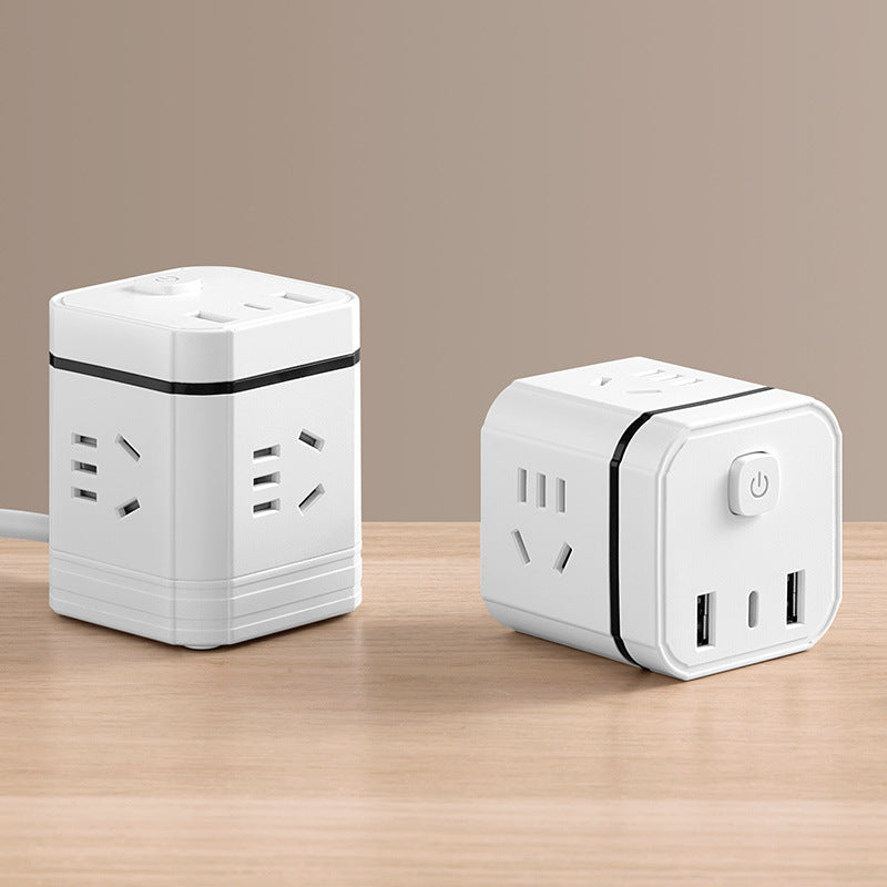 Creative magic portable socket usb converter wireless expansion office power strip travel mini plug power strip