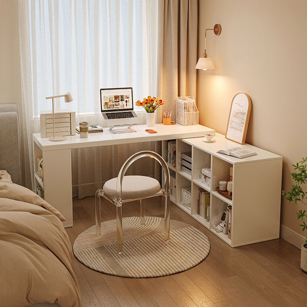 Corner desk L-shaped bookshelf integrated table bedroom student study table writing desktop computer desk bedroom home