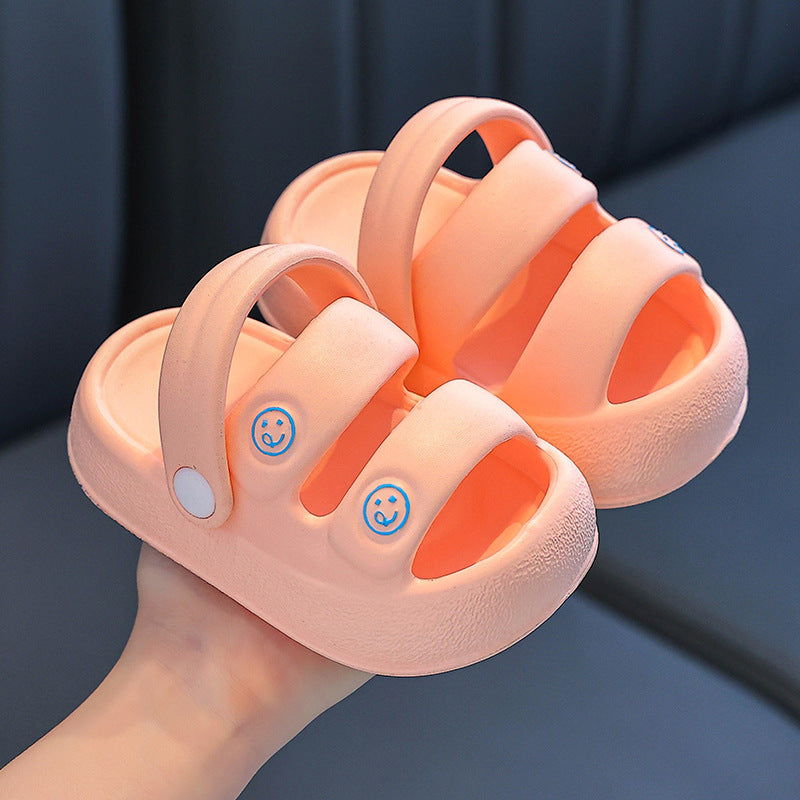 Kids sandals  summer new fashion middle and big children's beach shoes girls k-style soft bottom kids shoes trendy