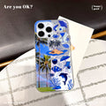 Fyd water ripple suitable for apple 17pro mobile phone case casual style iphone16pm seaside rhapsody protective cover