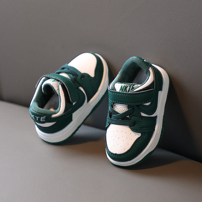 Kids' athletic shoes, trendy skate shoes,  spring/autumn new arrivals, korean style, boys' and girls' baby shoes, single shoes, first walker shoes