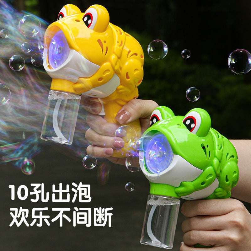 tiktok kids' handheld gatling bubble machine - fully automatic bubble blower - 2026 new model - wholesale toys for boys and girls