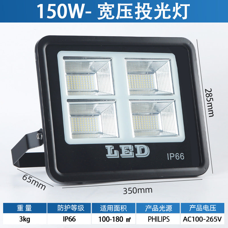 LED SMD Flood Light High Power Square Outdoor Waterproof Floodlight Outdoor Stadium Pier High Pole Lighting