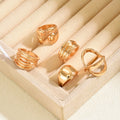 Simple multi-layer winding ring suitfashion cold style metal glossy fashionretro knuckle plain ring jewelry