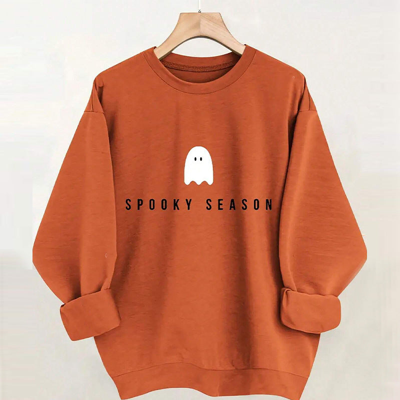 Ruiyu 2025 autumn   independent station  sweater printed long-sleeved jumper top women's fleece shirt
