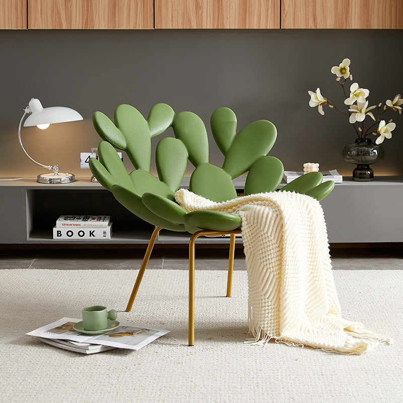 Casual cactus chair leaf petal chair lobby art style chair italian normcore style sofa chair accessible luxury