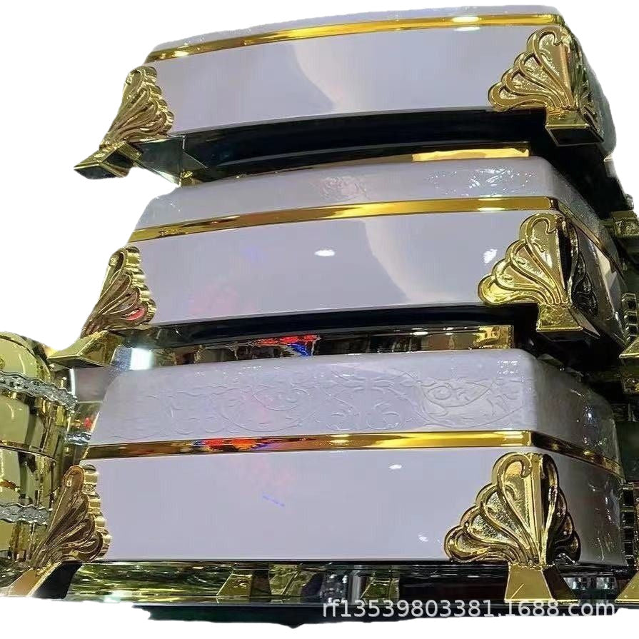 Export cross-border 3pcs square high-end insulated lunch box 4l-5l-6l food warmer container