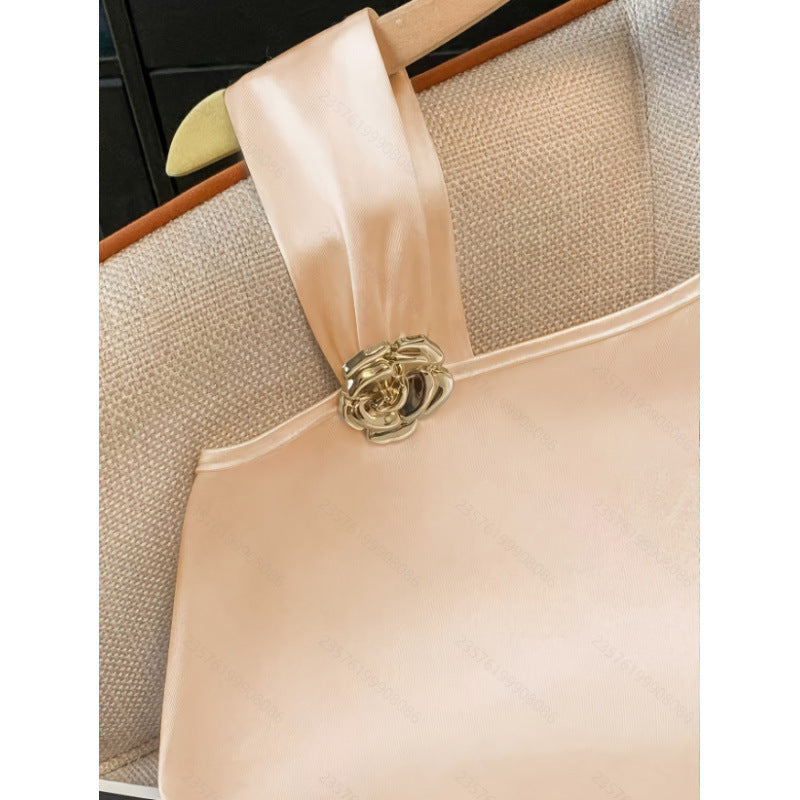Women's summer new arrival: elegant, stylish, and versatile solid color asymmetrical knit satin sleeveless top for work and casual wear
