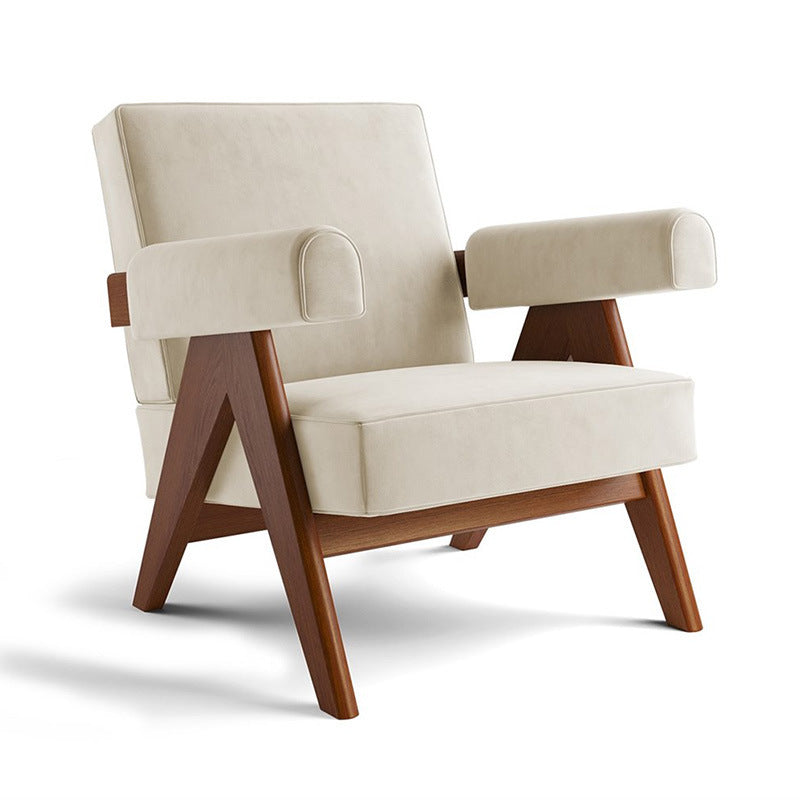 Negotiation table and chair combination, star hotel chair, rest, reception, sales suite, solid wood sofa chair, all solid wood