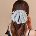 2026 new plaid ponytail hair clip headband - premium quality, stunning bow claw clip hair accessory for women
