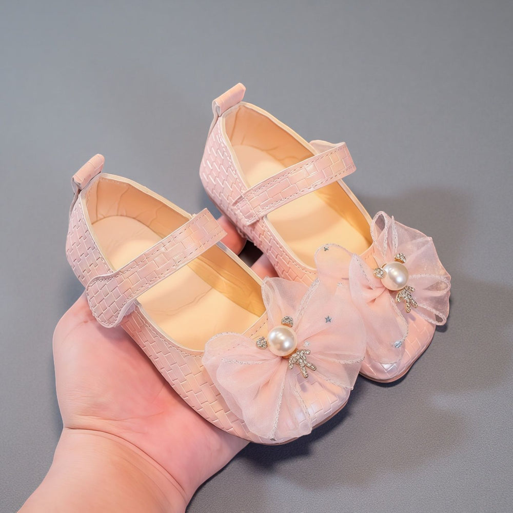 Girls' leather shoes - spring  new collection: princess shoes for baby girls, soft-soled children's shoes, spring/autumn single shoes, pink