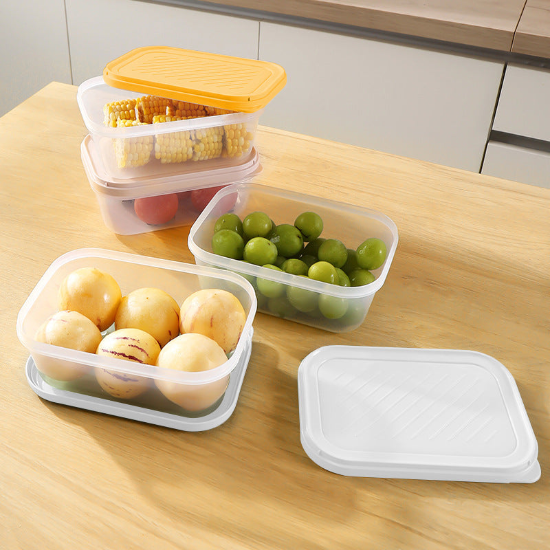 Food grade sealed with lid, fruit refrigerator fresh-keeping box, high temperature resistant microwave oven, heatable grain storage box