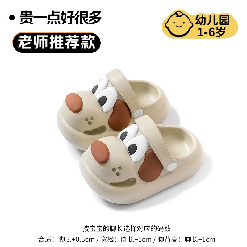 Baby clogs indoor waterproof anti-collision closed-toe kids slippers summer boys girls toddlers infant sandals