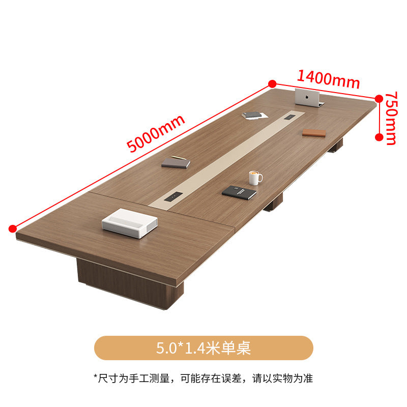 Saint li large office conference table - modern minimalist conference room table and chair set - long table