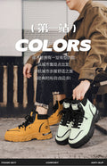 Boots for men 2025 spring new arrival british style retroworkwear rhubarb boots men's high-top outdoor waterproof leather boots