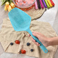 Large all-in-one long handle grid spatula, plastic ice spatula, water-proof spatula, draining spatula, draining spoon
