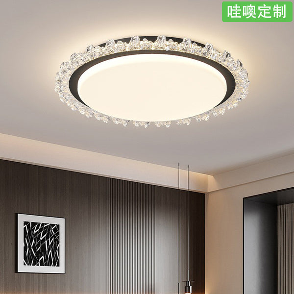 [Wow] Italian minimalist light luxury round ceiling lamp full spectrum eye protection main book room intelligent Zhongshan lamp