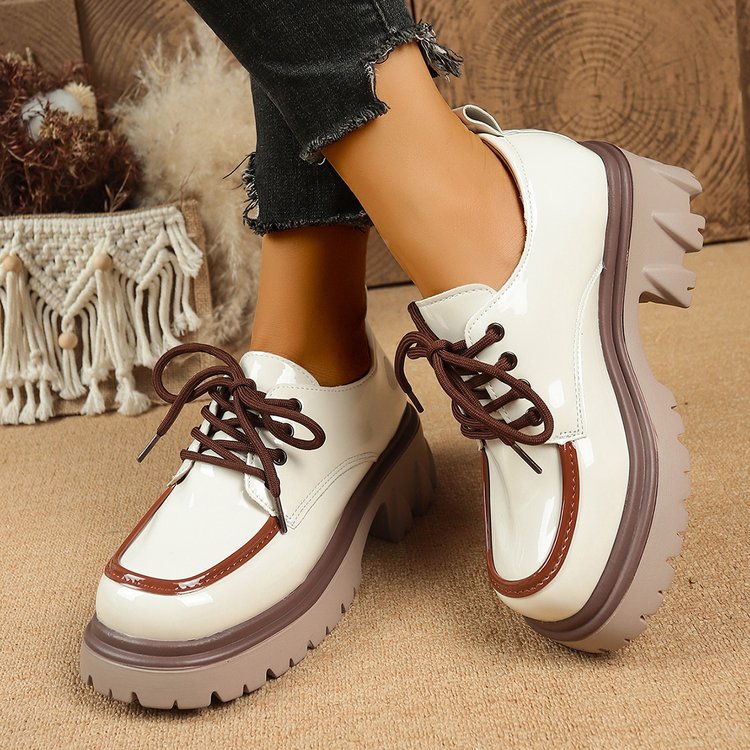 autumn new arrival: women's chunky sole loafers for cross-border e-commerce, plus sizes available (runs half a size small). dropshipping available on  and . sizes 35-42