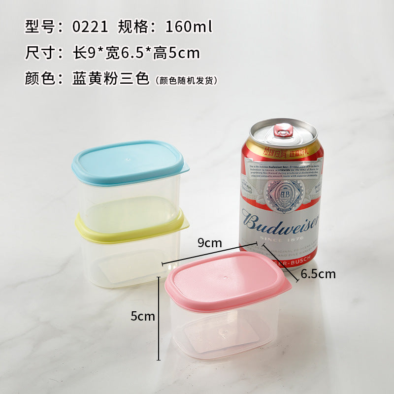 Mini transparent plastic box Small fresh-keeping box Food sealed storage box School kindergarten food sample box