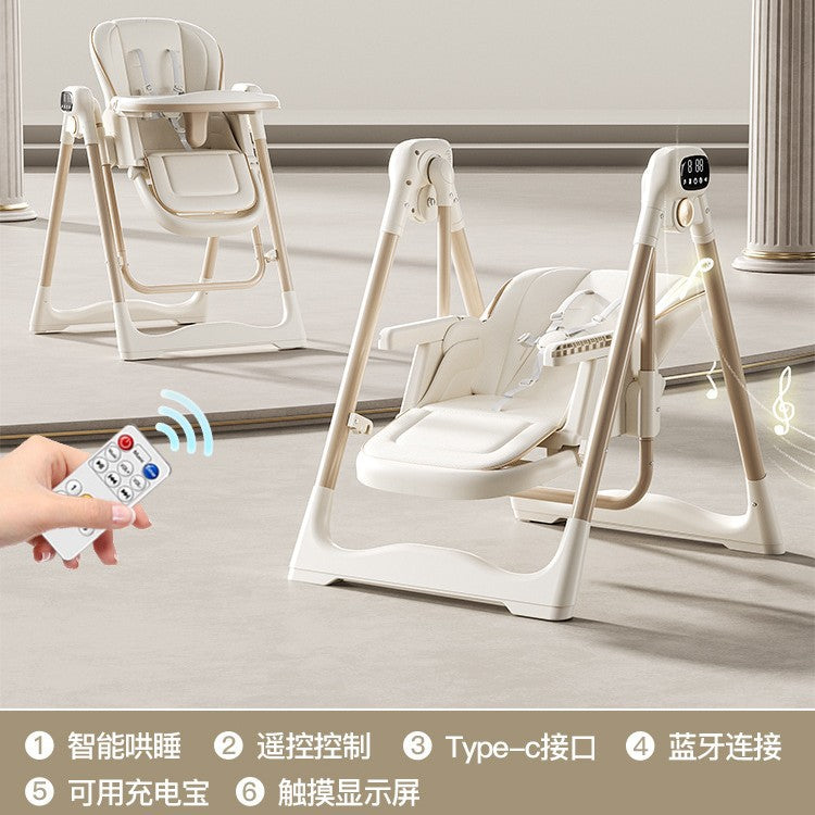 Baby Dining Chair Infant Multifunctional Foldable Home Seat Children Portable Baby Dining Table Rocking Chair