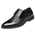 Summernew arrivalcut out perforated breathable business formal leather shoes men's casual wedding groom british pointed toe men's shoes