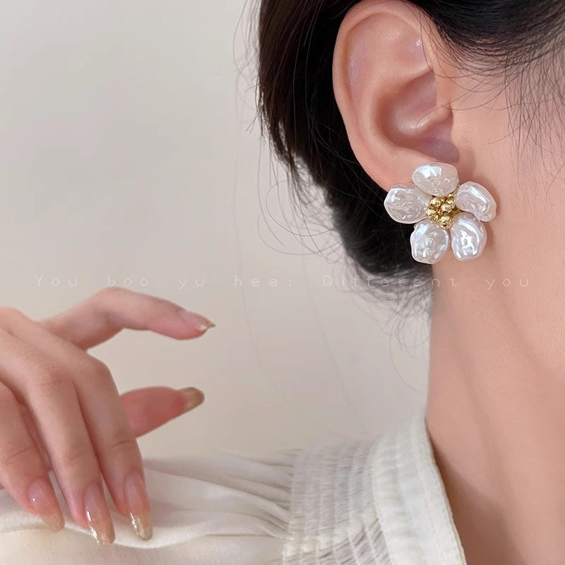925 silver needle spring and summer flower earrings for women classy super fairy elegantbest selling earrings 2026 small fresh earrings