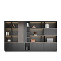 Office background cabinet bookcase boss file cabinet wall floor cabinet wooden information cabinet storage cabinet