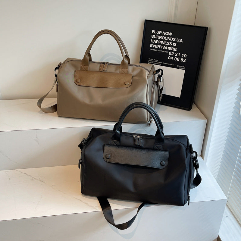 Cross-border hot-selling Korean version of messenger sports fitness bag Oxford cloth women's bag luggage bag light and short business trip travel bag