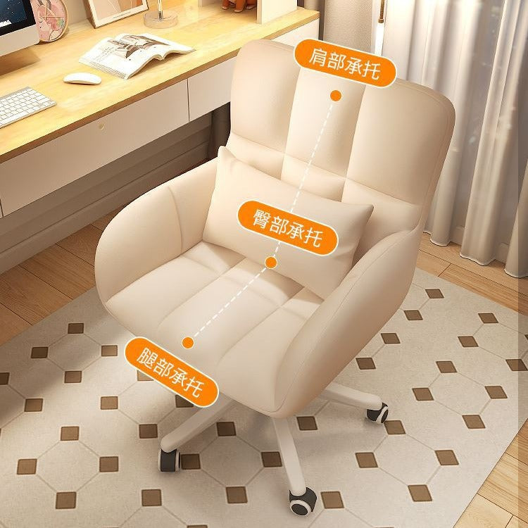 Home backrest dressing bedroom dormitory college student study desk chair computer chair comfortable for sitting for a long time not tired stool