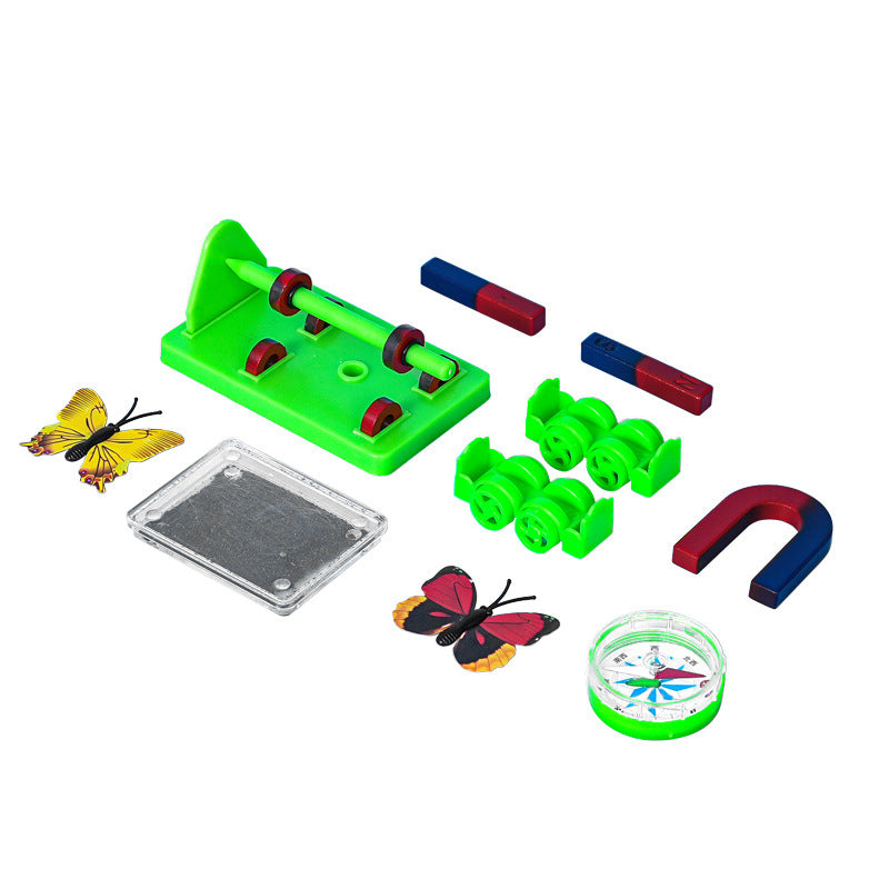 Magnet experiment set, scientific experiment teaching aids DIY magnetic trolley magnetic levitation pen compass