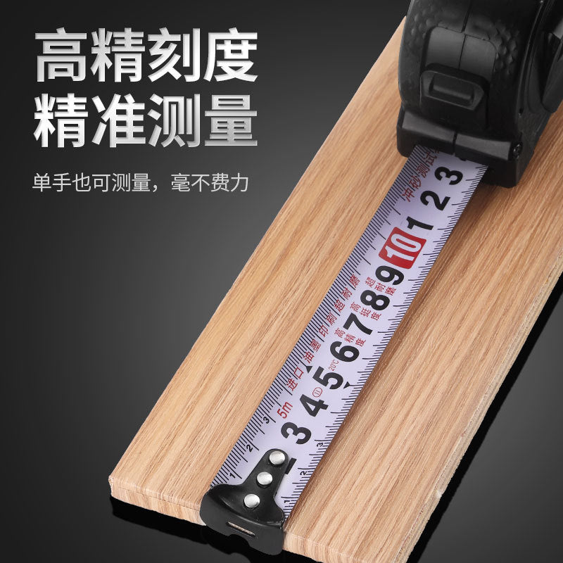 阿斯兰跨境自动不锈钢卷尺工程装修5米10耐磨英制钢卷尺抗摔批发