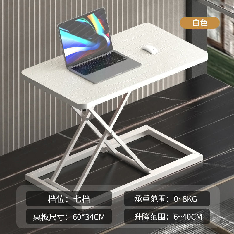 Standing desk adjustable height laptop monitor stand foldable computer table